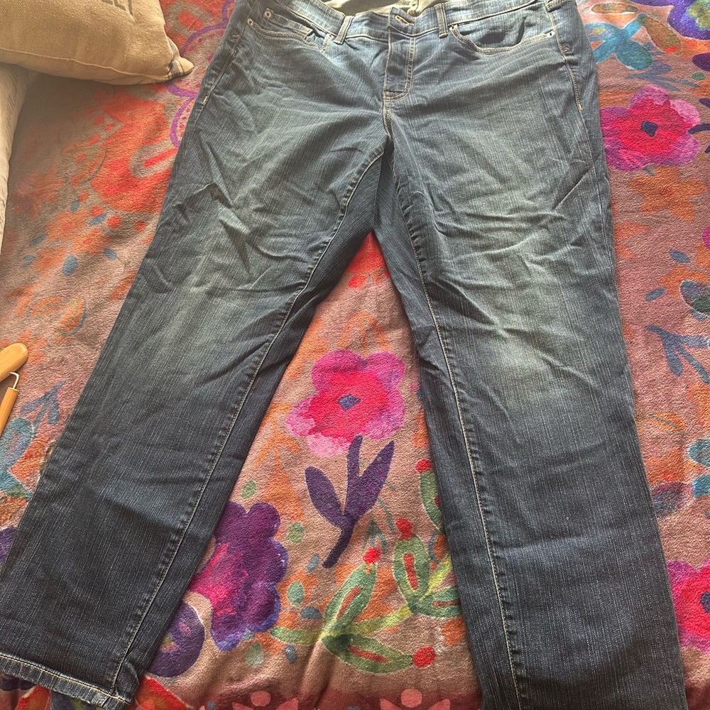 Torrid Dark Blue Straight Leg Jeans